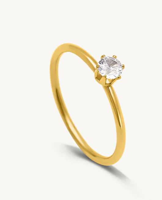 Mini Solitaire Ring